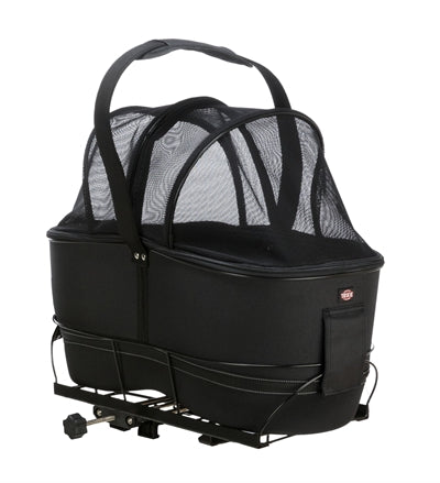 Trixie portaequipajes cesta para bicicleta ancho negro