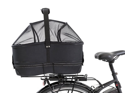 Trixie portaequipajes cesta para bicicleta ancho negro