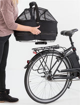 Trixie portaequipajes cesta para bicicleta ancho negro