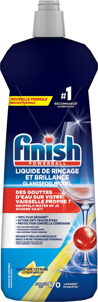 Abrillantador Finish limón - 170 dosis - 800 ml