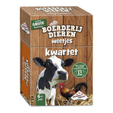 Juegos de identidad Animales de granja Datos Cuarteto