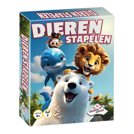 Juego de apilamiento de animales de juegos de identidad - 2 jugadores