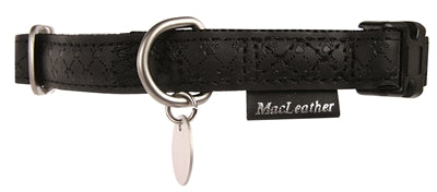Cuello de cuero negro