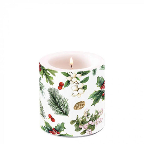 Ambiente vela pequeña invierno verde blanco