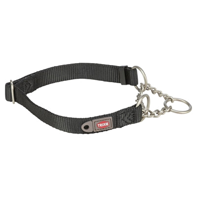 Trixie collar para perros premium collar medio deslizante negro