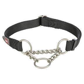 Trixie collar para perros premium collar medio deslizante negro