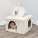 Trixie casita para roedores iglú de peluche beige