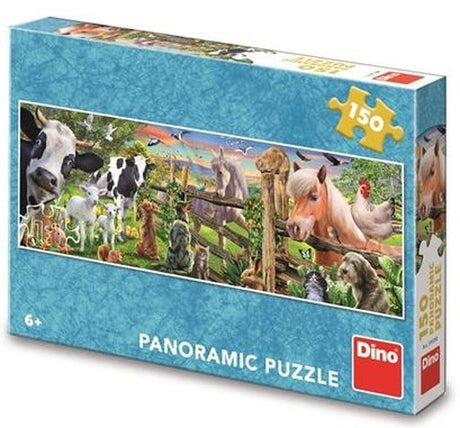 Dinotoys dino puzzle - animales de granja - 150 piezas