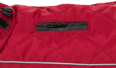 Trixie abrigo para perros Minot rojo - acolchado, forro polar, 33 cm