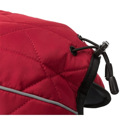 Trixie abrigo para perros minot rojo 45cm - forro polar acolchado, reflectores, correa ajustable para el vientre