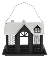 Trixie casita para pájaros villa metal negro