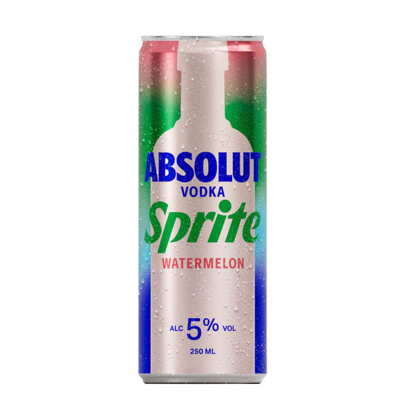 Absolut sprite absolut vodka sprite sandía lata (12x 250ml)
