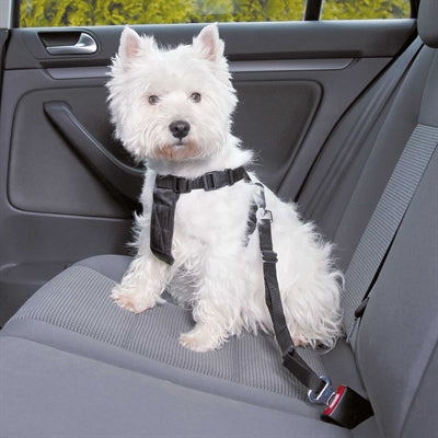 Trixie arnés para perros de coche con cinturón negro