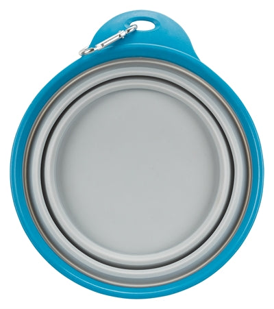 Trixie cuenco para comida y bebedero de viaje con borde macizo de silicona, surtido
