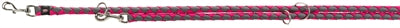 Trixie correa para perro cavo ajustable gris fucsia