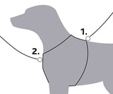 Trixie arnés para perros premium trekking negro gris