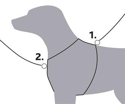 Trixie arnés para perros premium trekking negro gris