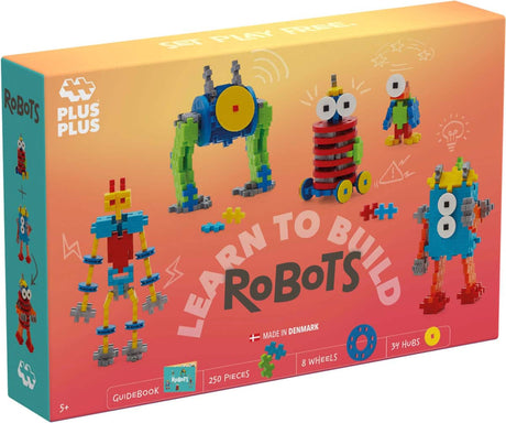 Plus-plus aprende a construir robot set de construcción de 275 piezas - 3963 - juguetes de construcción - juguetes de construcción - set con bloques de construcción - a partir de 5 años