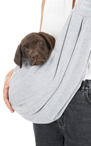 Trixie bolso para perros junior vientre gris claro verde menta