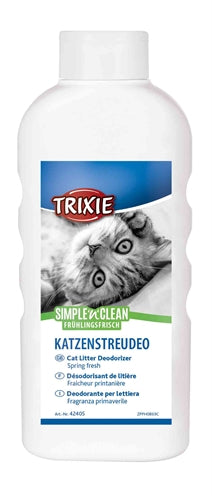 Trixie simple'n'nclean desodorante caja de arena para gatos primavera fresca