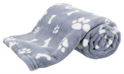 Trixie manta para perros kenny polar patas de hueso azul
