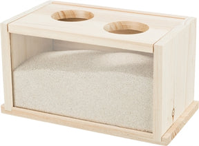 Trixie baño de arena para ratones, hámsteres, madera