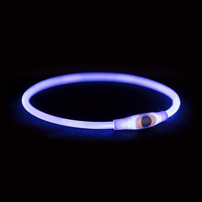 Trixie collar luminoso flash USB recargable TPU azul