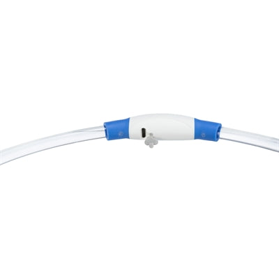 Sin marca sans marque trixie collar luminoso luz flash usb recargable tpu azul