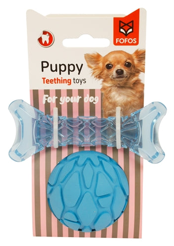 Fofos cachorro hueso y pelota azul