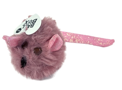 Fofos ratón de peluche con cola de purpurina