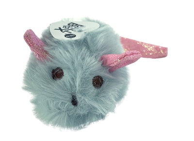 Fofos ratón de peluche con cola de purpurina