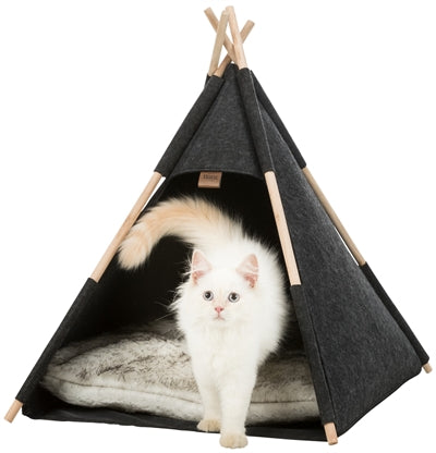 Trixie cama para gatos tipi de fieltro antracita