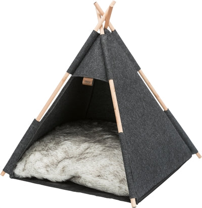 Trixie cama para gatos tipi de fieltro antracita