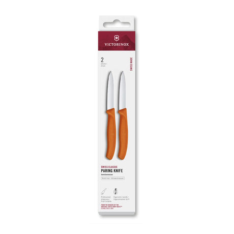 Victorinox cuchillo pelador 2 piezas naranja punta lisa 8cm