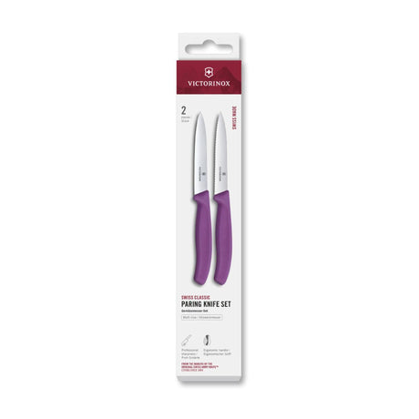 Victorinox cuchillo pelador 2 piezas morado 10cm
