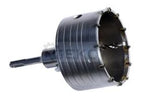 Taladro percutor hueco Geko - 100 mm - SDS plus - para trabajos de precisión en materiales de construcción