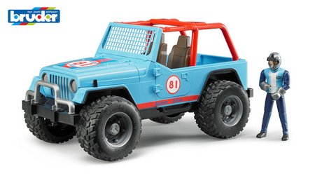 Bruder jeep todoterreno todoterreno con conductor 1:16 02541