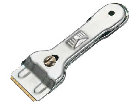 Placa cerámica Westmark y rascador de limpieza acero 138x46x16mm