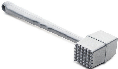 Mazo para carne Westmark, longitud: 21,5 cm, aluminio, revestimiento especial apto para alimentos, robusto, plateado, 62102260