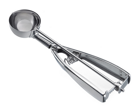 Westmark pala para helado, pala para helado, con mango de pinza, longitud: 21,8 cm, acero inoxidable, profesional, plateado, 62942270