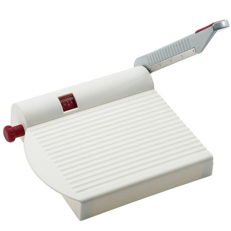 Cortador de queso Westmark con cuchillo afilado, espesor de corte variable, acero inoxidable aluminio plástico, fromarex, blanco rojo plata, 70002260
