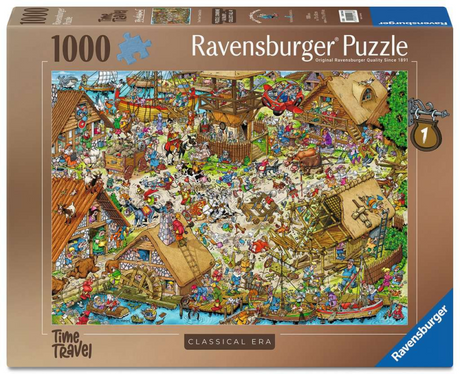 Serie de cómics de Ravensburger Ray - viaje en el tiempo 1 - época clásica - rompecabezas de 1000 piezas