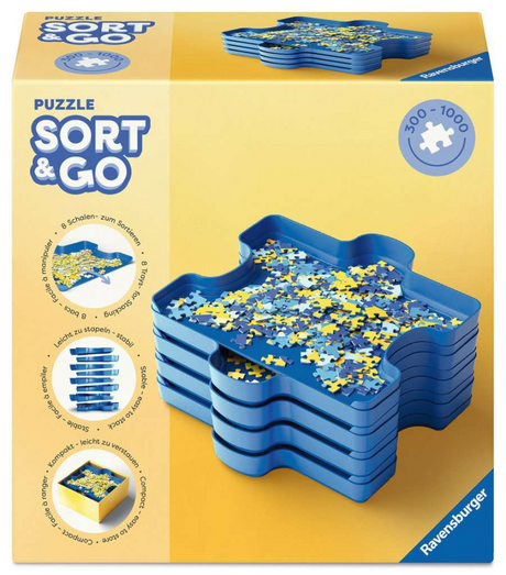 Ravensburger puzzle sort and go - clasificador de rompecabezas - 8 piezas