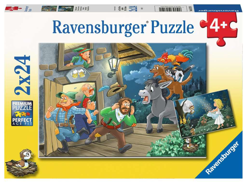 Cuentos de hadas del rompecabezas Ravensburger - rompecabezas - 2x24 piezas