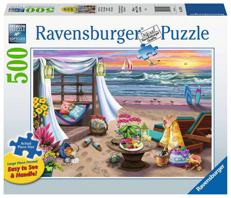 Ravensburger puzzle tarde en la playa - rompecabezas - 500 piezas