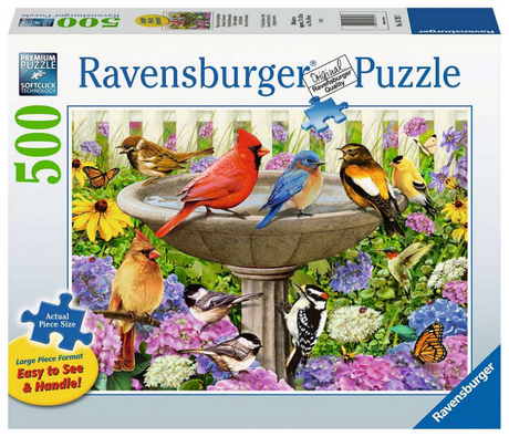 Rompecabezas Ravensburger en el bebedero para pájaros - rompecabezas - 500 piezas