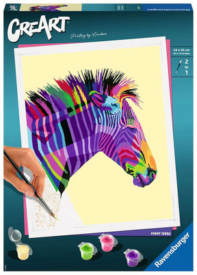 Ravensburger creart pintura cebra por números