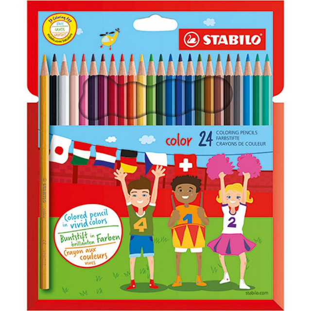Stabilo color - lápiz de color - juego de 24 piezas