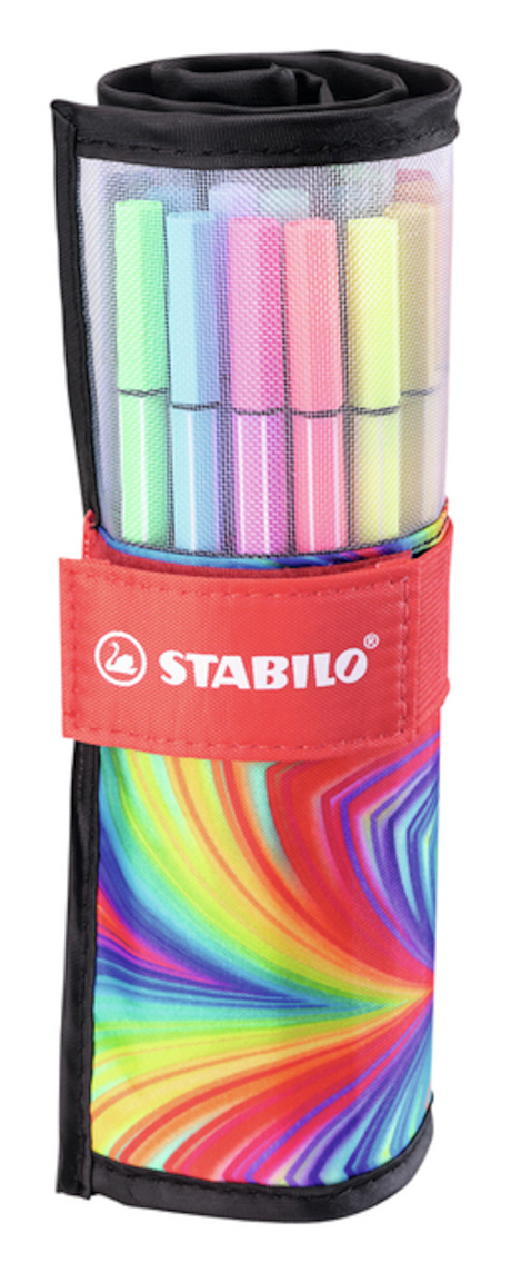 Juego de rodillos Stabilo pen 68 con 25 colores