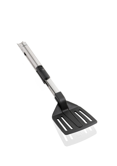 Pinzas de cocina Leifheit proline con espátula 2 en 1 - acero inoxidable